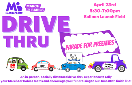 March of Dimes Parade for Preemies, a Drive-Thru Celebration