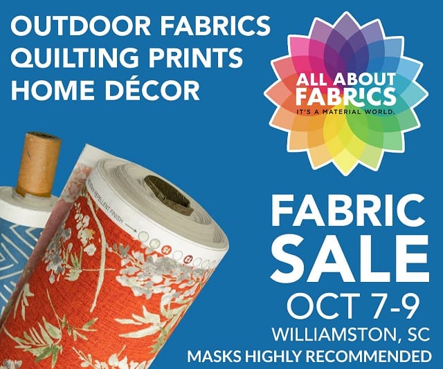 All About Fabrics Monthly Sale