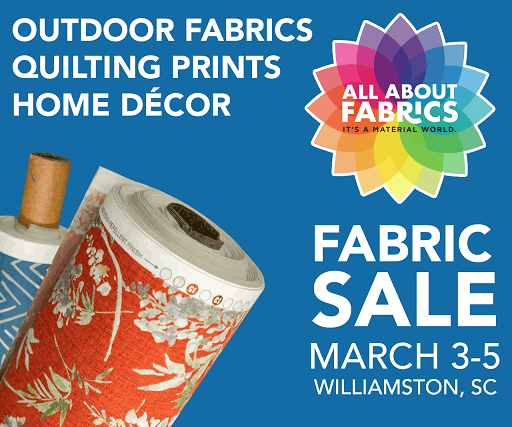 All About Fabrics Monthly Sale